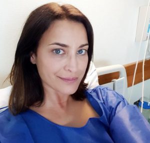 Andreia Dinis no hospital