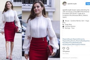 Letizia fala sobre microfinanças com um look de mais de 3500 euros