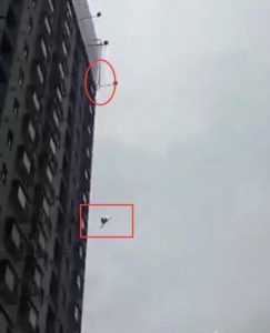 Jovem tenta o suicídio e atira-se de um 17.º andar