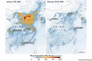 Coronavírus provoca acentuada queda dos níveis de poluição na China