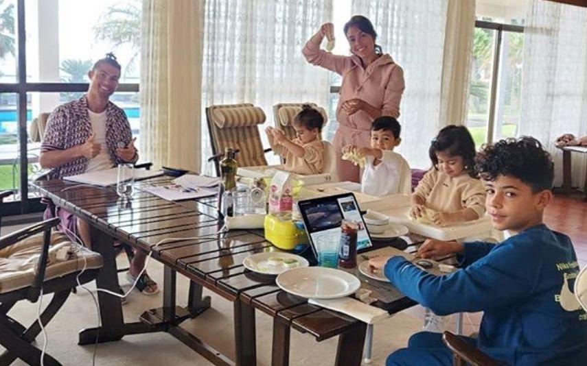 Cristiano Ronaldo: 5 pormenores do pequeno-almoço em família