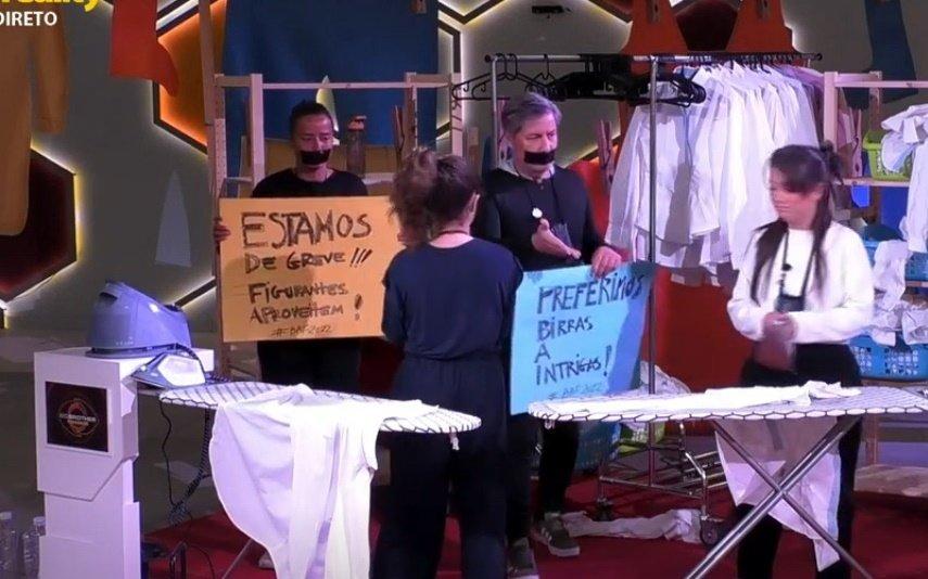 Big Brother Famosos. Bruno de Carvalho e Liliana em greve após avião polémico