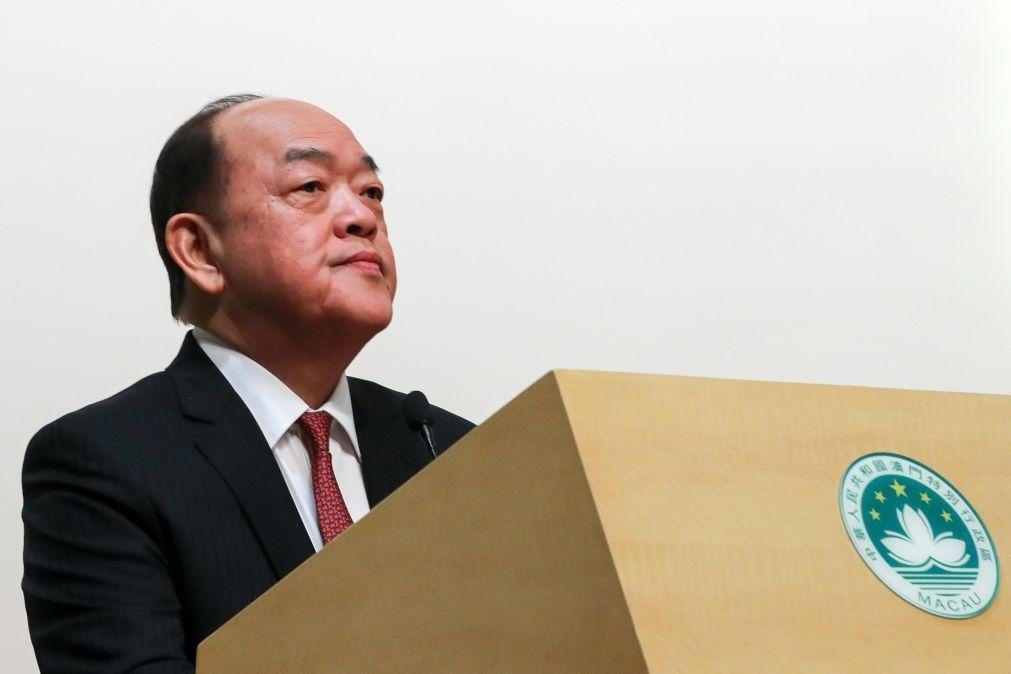 Chefe do Governo de Macau nas comemorações e tomada de posse do novo líder de Hong Kong