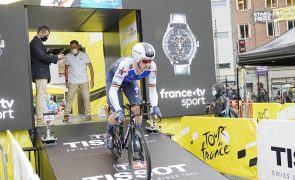 Belga Yves Lampaert vence 'crono' e é o primeiro líder da 109.ª Volta a França