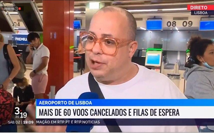 “Estou com a mesma cueca faz 6 dias”. Humorista brasileiro conta caos no aeroporto e torna-se viral
