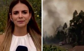Jornalista da SIC arrasada por atrapalhar combate a incêndio