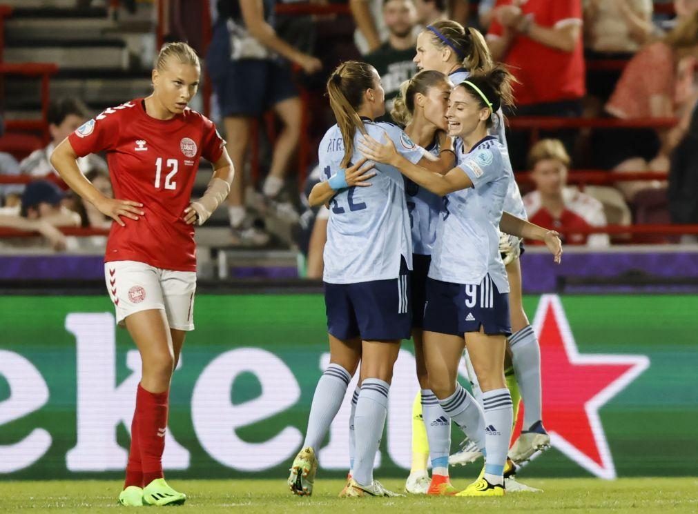 Euro feminino: Espanha vence Dinamarca e confirma presença nos 'quartos'