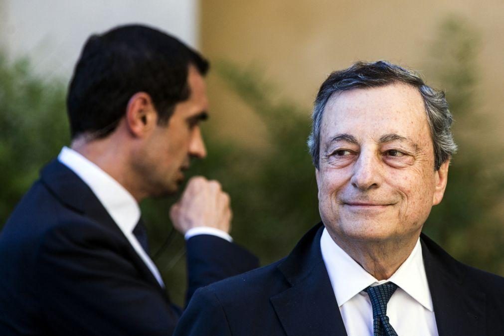 Draghi testa hoje confiança política no atual Governo de coligação italiano