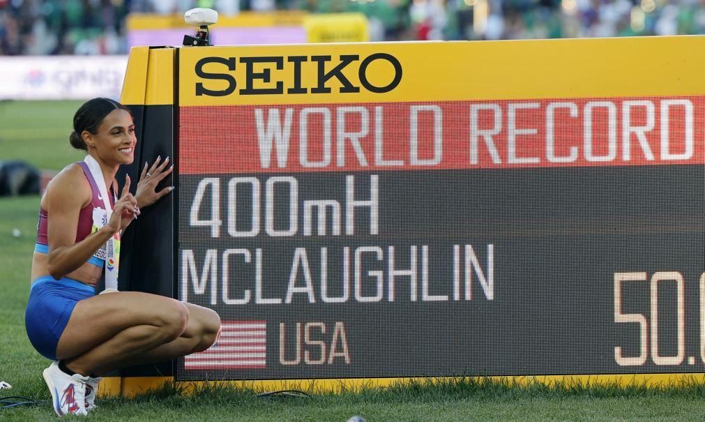 Recorde do mundo dos 400 metros barreiras para Sydney McLaughlin nos Mundiais