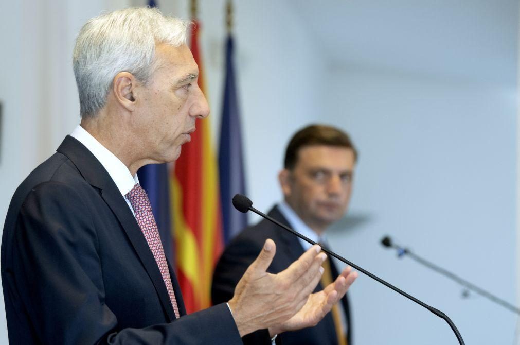 MNE português discute intensificação de relações bilaterais com Macedónia do Norte