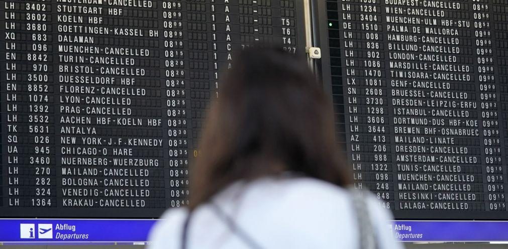 Mais de uma dezena de voos da Lufthansa cancelados em Portugal em dia de greve