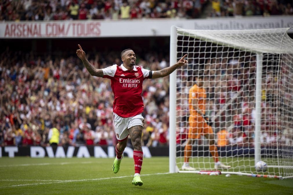 Arsenal goleia Sevilha em particular com 'hat-trick' de Gabriel Jesus