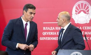 Sánchez garante apoio de Espanha à Macedónia do Norte na candidatura à UE