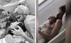 O vídeo de Paulo Vintém com a filha recém-nascida ao peito que está a emocionar os fãs