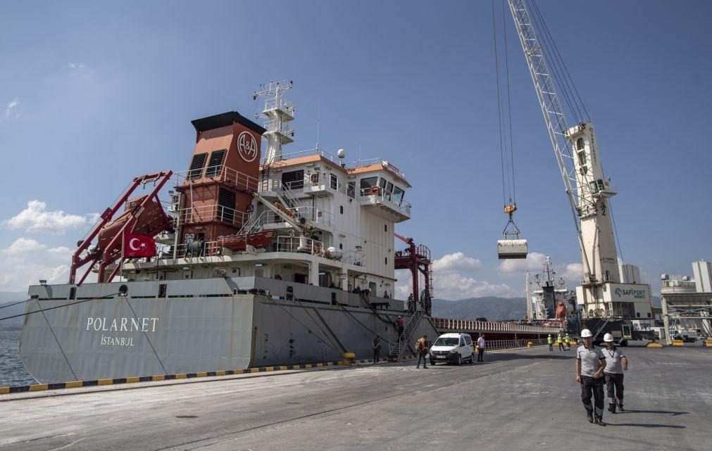 Ucrânia: Primeiro navio com cereais chegou ao destino na Turquia