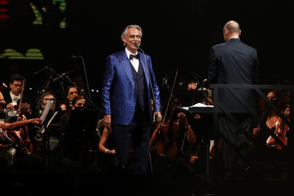 Andrea Bocelli dá dois concertos no Altice Arena em Lisboa em 2023