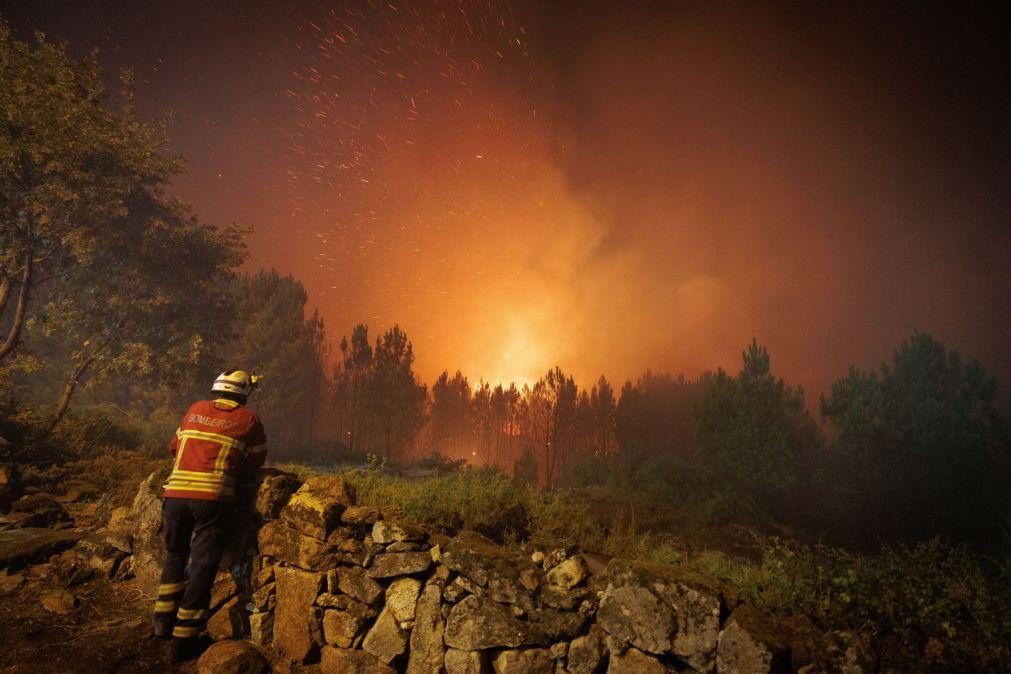 Incêndios: Fogo em Vila Real com menor intensidade e aldeias fora de perigo