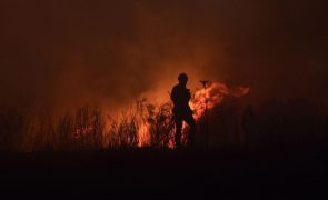 Mais de 120 homens e um meio aéreo combatem incêndio em Monção