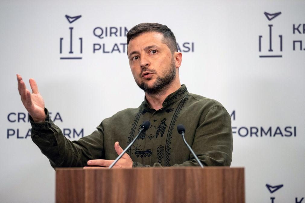 Presidente Zelensky diz que a Ucrânia vai lutar 