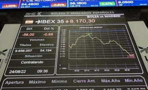 Bolsa de Lisboa acompanha descidas de Londres e Madrid e cai 0,25%