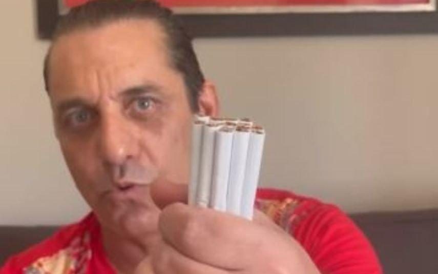 Paulo Futre grava vídeo a destruir tabaco: 