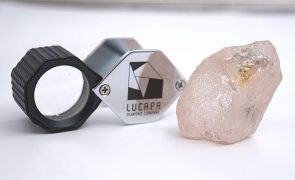 Lucapa anuncia decoberta de diamante com 160 quilates em Angola