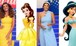 Vestidos usados por Maria Cerqueira Gomes inspirados nas princesas da Disney