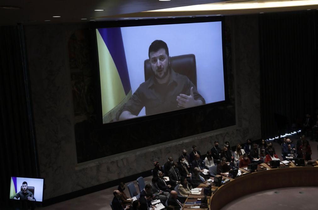 Ucrânia: Rússia opõe-se a intervenção de Zelensky por videoconferência na ONU