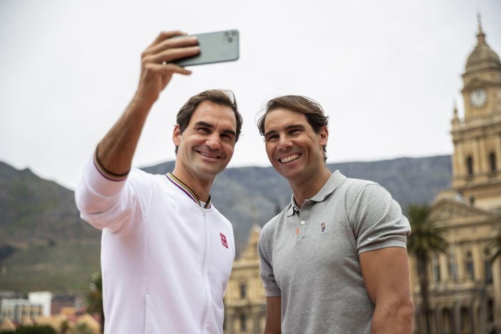 Roger Federer vai despedir-se ao lado do amigo Rafael Nadal