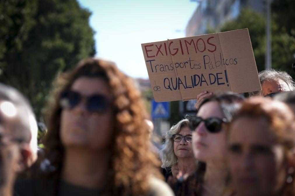 Protestos contra mau serviço de transporte público juntaram 400 pessoas em Setúbal e no Montijo