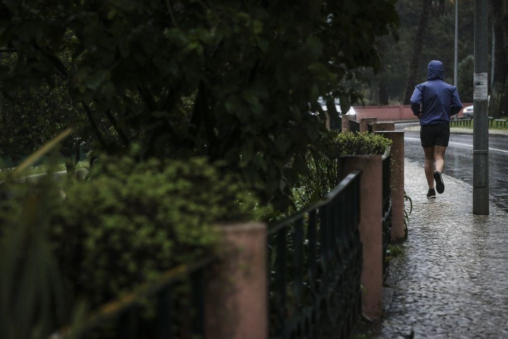 Dezassete distritos sob aviso amarelo devido à chuva forte