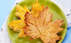 Folhas de Outono - Experimente estas bolachas de batata-doce e massa folhada