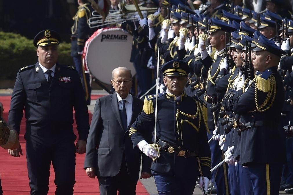 Presidente libanês abandona Palácio Presidencial a um dia de expirar mandato