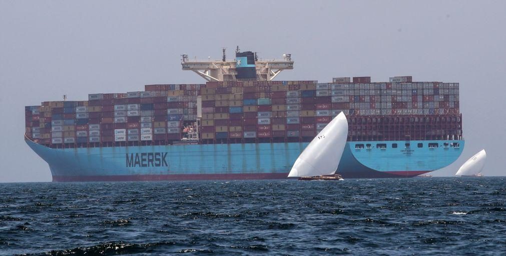 Lucros do grupo Maersk aumentam 63,3% no 3.º trimestre para 8.966 ME