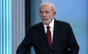 Presidente eleito do Brasil Lula da Silva em Lisboa em 18 de novembro