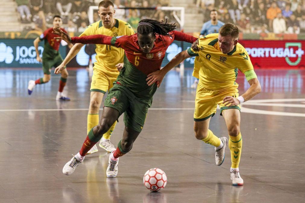 Portugal soma terceiro triunfo em três jogos na corrida ao Mundial de futsal