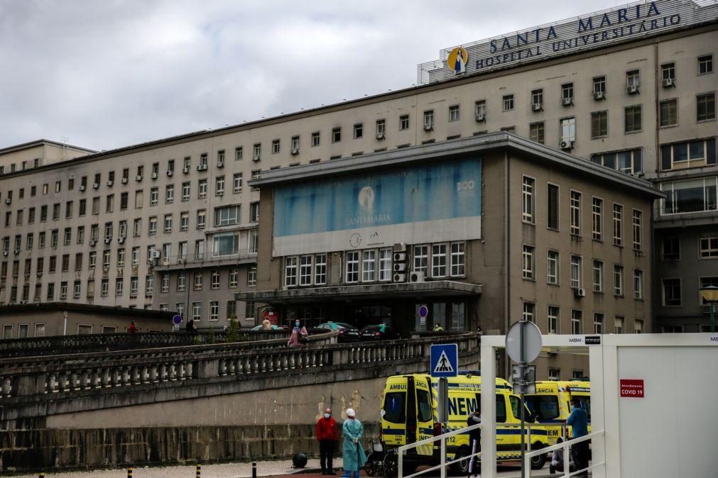 Tempo de espera para doentes urgentes no Hospital Santa Maria é de 14 horas