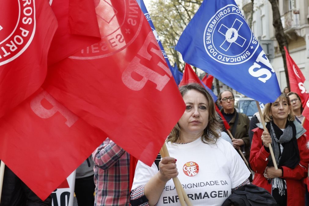 Enfermeiros concentram-se em Lisboa no último dia de greve mas admitem continuar a luta