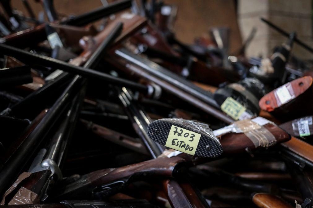 PSP destruiu hoje mais de 20 mil armas de fogo
