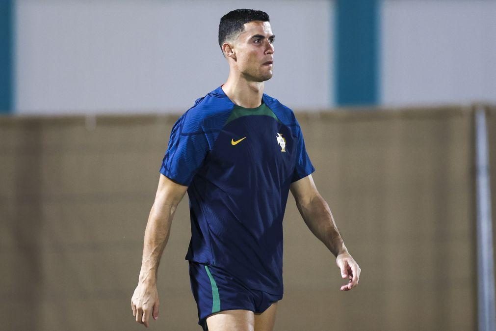 Ronaldo fora do 'onze' português para 'oitavos' com Suíça