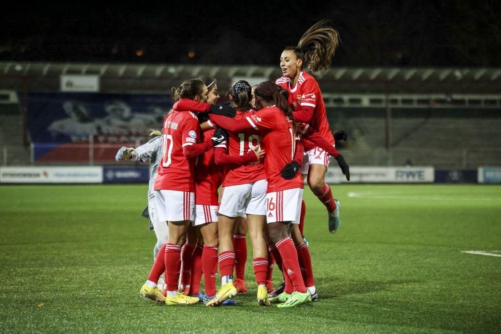 Benfica vence Rosengard na 'Champions' feminina e está na luta pelo apuramento