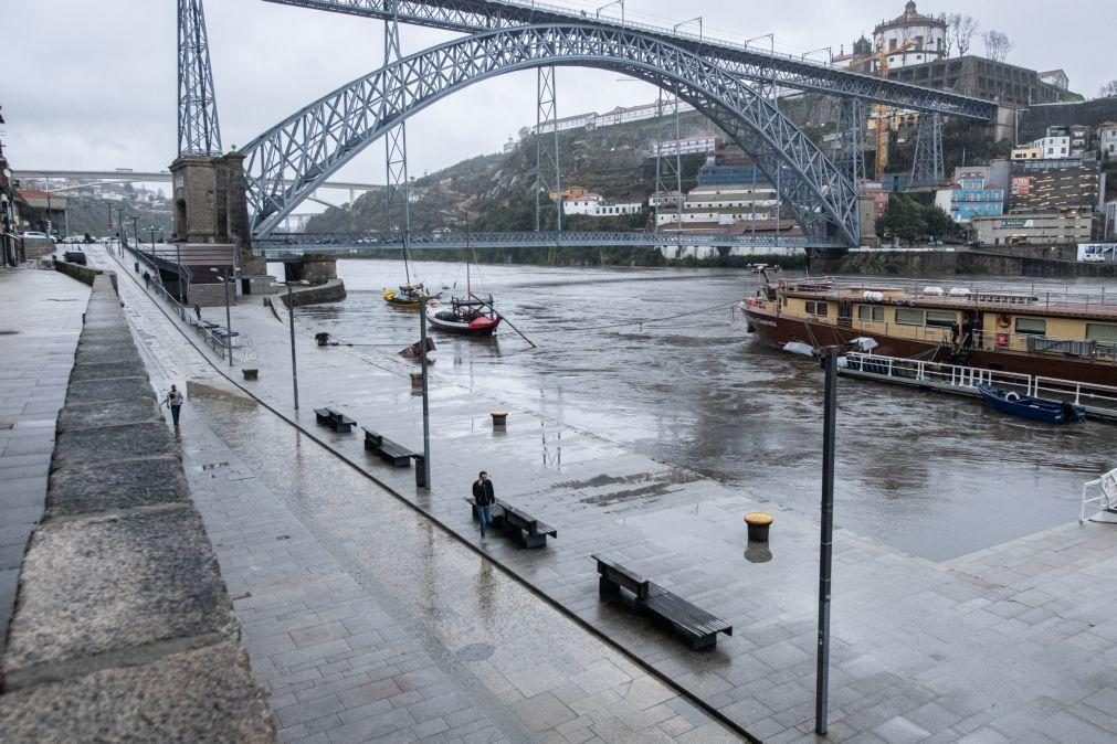 Planos de cheias do Douro e Tejo em nível amarelo e alertas para outros rios
