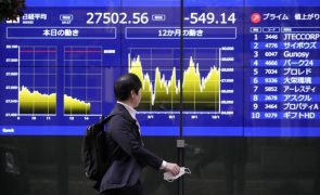 Bolsa de Tóquio fecha a perder 1,87%