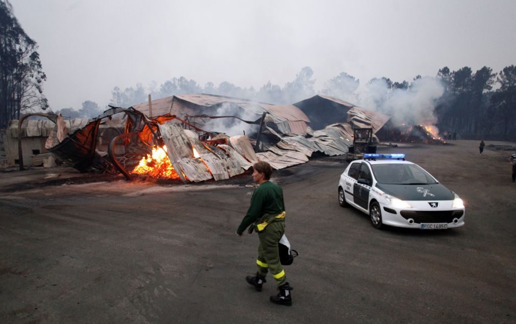 Autoridades da Galiza indicam que 16 povoações correm risco de incêndio
