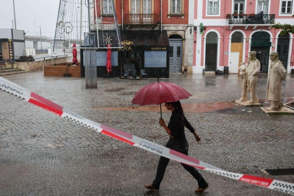 Doze distritos sob aviso laranja no dia de Natal por causa da chuva