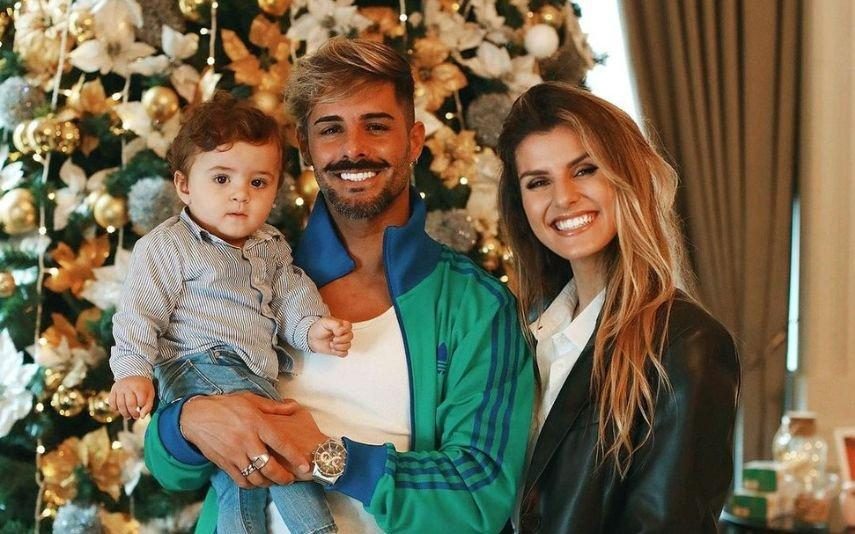 Rui Pedro Figueiredo e Jéssica Antunes Radiantes com o primeiro Natal do filho