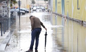 Registadas mais de 30 ocorrências em Lisboa devido à chuva forte