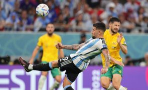 Campeões mundiais Otamendi e Enzo regressam aos trabalhos do Benfica