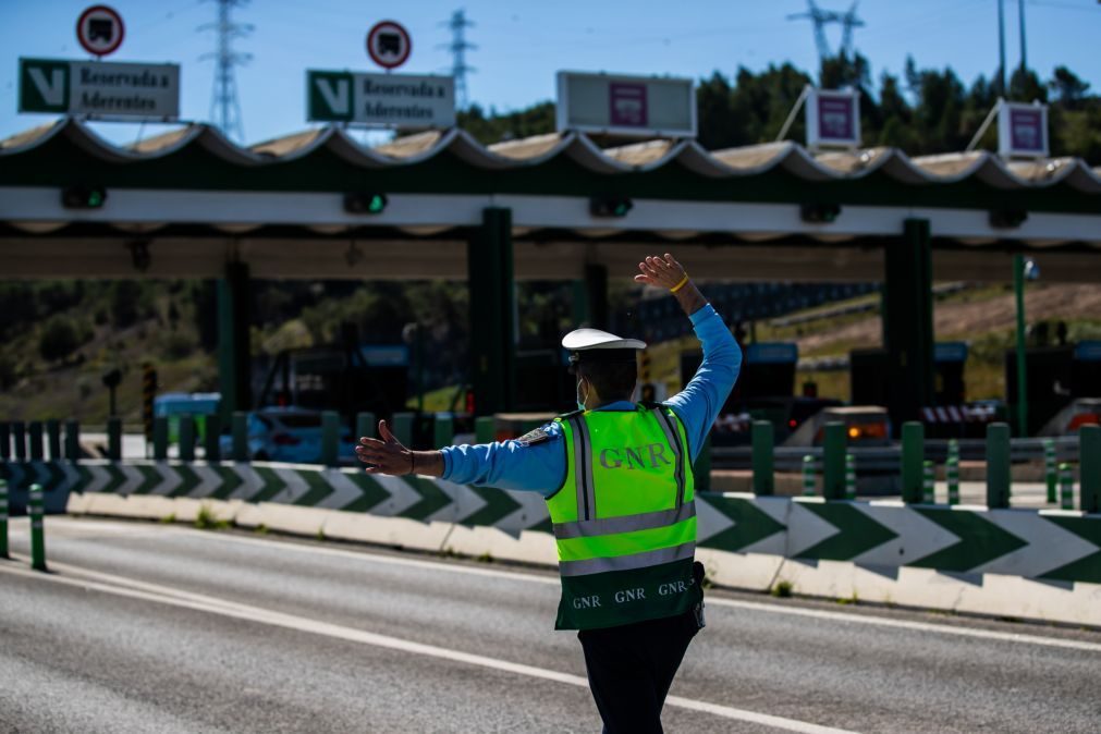 GNR reforçou hoje patrulhamento nas estradas com maior tráfego no Ano Novo