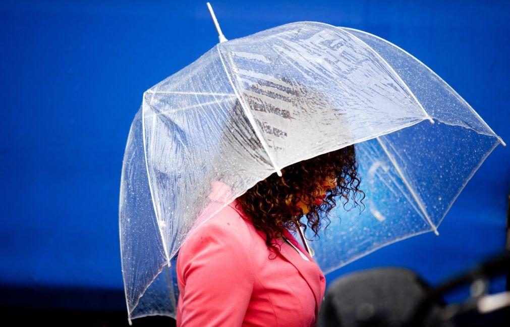 Oito distritos sob aviso amarelo por causa da chuva hoje e na passagem de ano